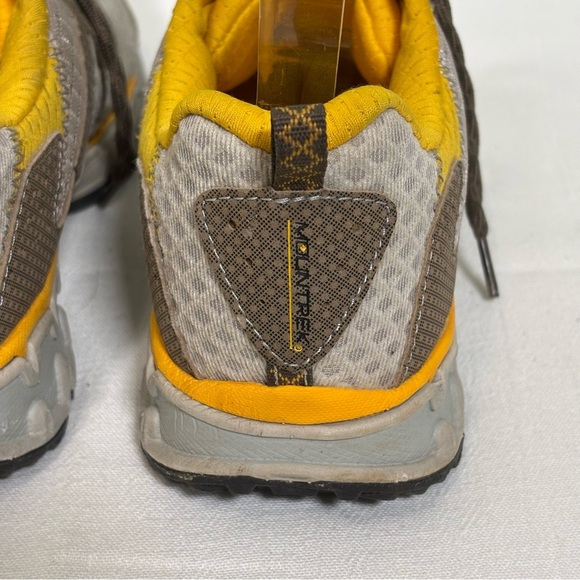 Mountrek Woodland Trail Hiking Shoes Sneakers-Tan/Gray/Yellow-Women Size 7.5 - Picture 9 of 12